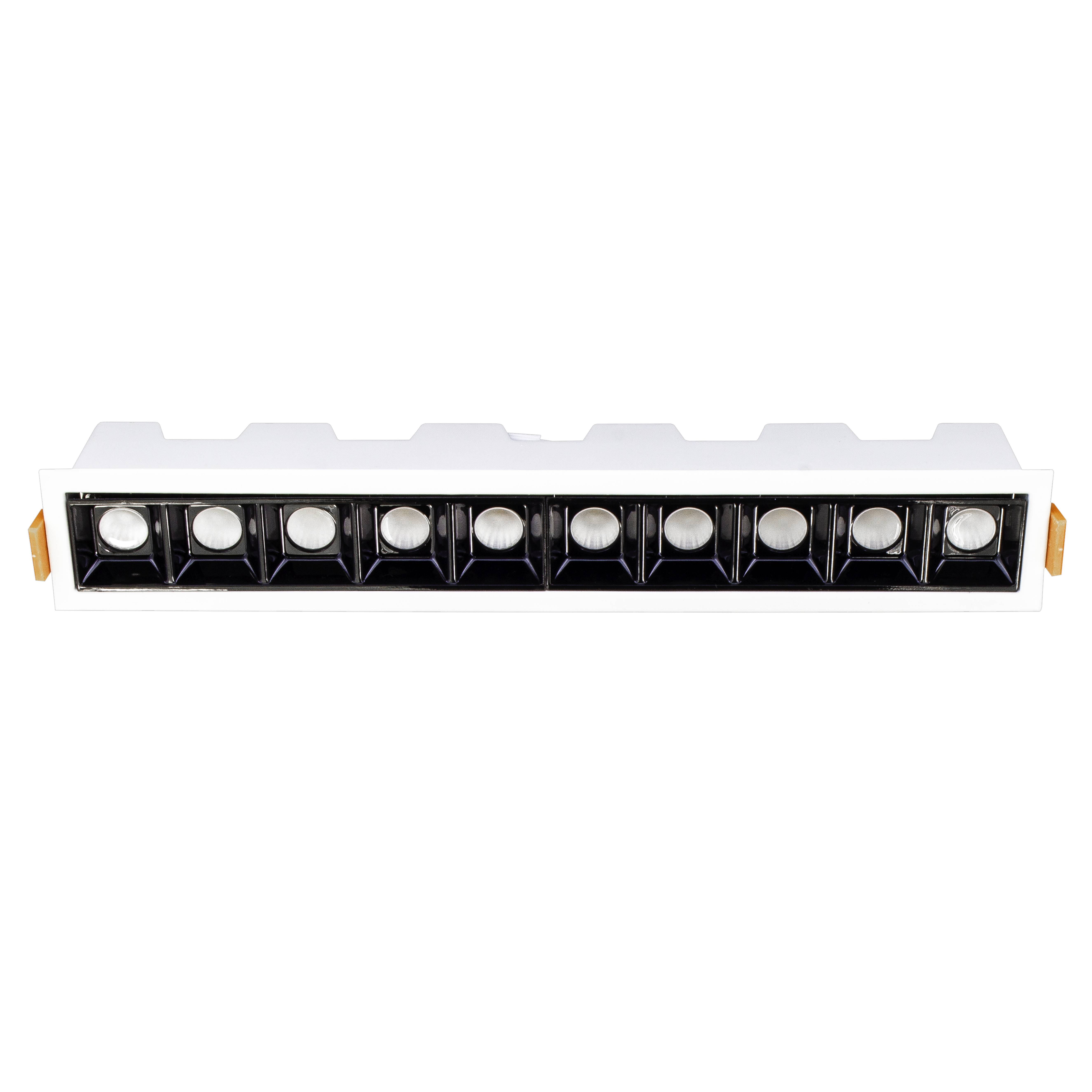 Spot linéaire LED encastrable IP44 blanc 20W - Spot LED Linea