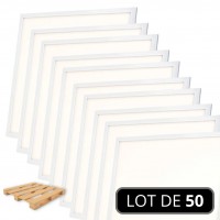 N Lot de 50 dalles Panel 600 x 600 – 4000K – 230V – Backlite – High Lumen