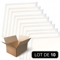 Lot de 10 dalles Panel 60x60 cm - 4000K 230V Backlite – Non dimmable – 40W