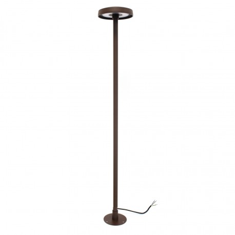 Borne LED extra fine d'extérieur à tête bombée - 23W - 200 cm - chocolat - Haalö