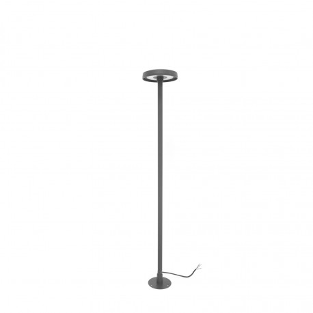 Borne LED extra fine d'extérieur à tête bombée - 7W - 80 cm - anthracite - Haalö