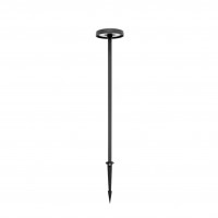 Borne LED extra fine d'extérieur à tête bombée - 7W - 100 cm - noir - Haalö