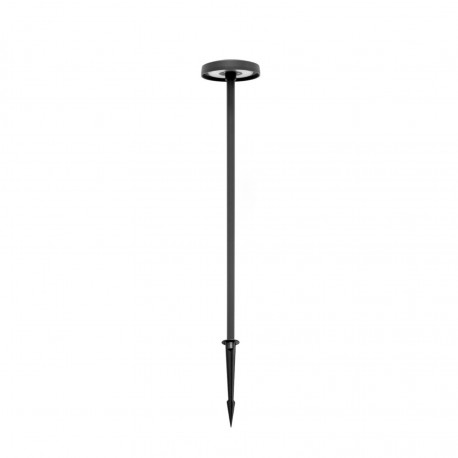 Borne LED extra fine d'extérieur à tête bombée - 7W - 80 cm - noir - Haalö