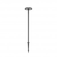 Borne LED extra fine d'extérieur à tête bombée - 7W - 100 cm - anthracite - Haalö