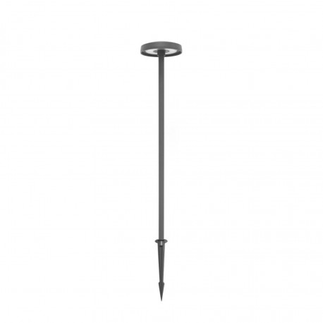 Borne LED extra fine d'extérieur à tête bombée - 7W - 100 cm - anthracite - Haalö