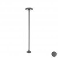 Borne LED extra fine d'extérieur à tête bombée - 7W - 100 cm - anthracite - Haalö