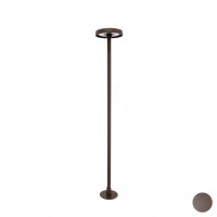 Borne LED extra fine d'extérieur à tête bombée - 7W - 100 cm - chocolat - Haalö