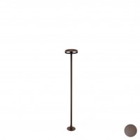 Borne LED extra fine d'extérieur à tête bombée - 7W - 80 cm - chocolat - Haalö