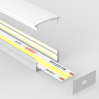 Profilé aluminium blanc en applique pour ruban LED - C77 - CRAFT