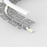 Profilé étroit flexible et encastrable à enduire pour ruban LED jusqu'à 10 mm - Z01