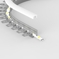 Profilé étroit flexible et encastrable à enduire pour ruban LED jusqu'à 10 mm - Z04