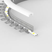 Profilé flexible et encastrable à enduire pour ruban LED jusqu'à 13 mm - Z05