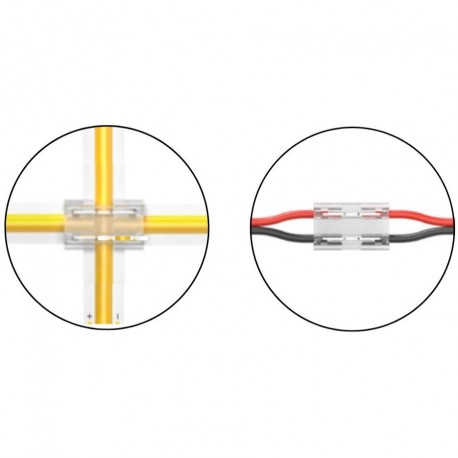 Connecteur 8en1 pour ruban mono 8mm - IP20 - ClipX