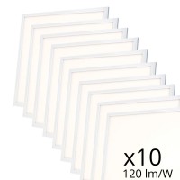 Lot de 10 dalles LED 60x60 - UGR23 - 120 lm/W - 40W - 230V - ECONX