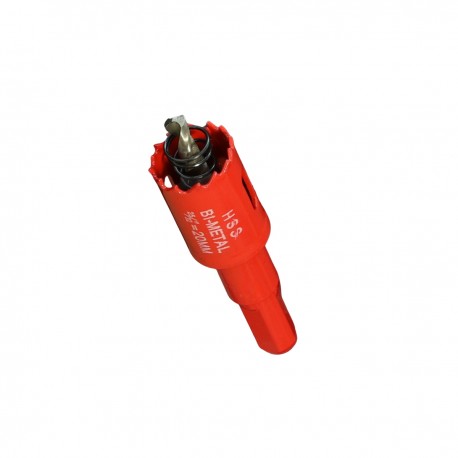 Scie cloche 20mm HSS Bi-métal M42 à ressort d'évacuation / Trépan 20mm de qualité professionnelle