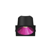 Spot LED encastré carré noir 7W, couleurs au choix - Miror