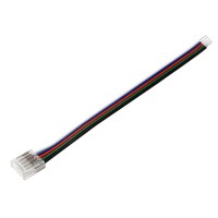 Connecteur d'alimentation pour ruban LED RGBW IP20 12mm sans soudure "Click"