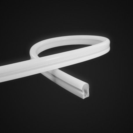 Tube néon flex rond fin pour ruban LED - Latéral - R0816 - ®