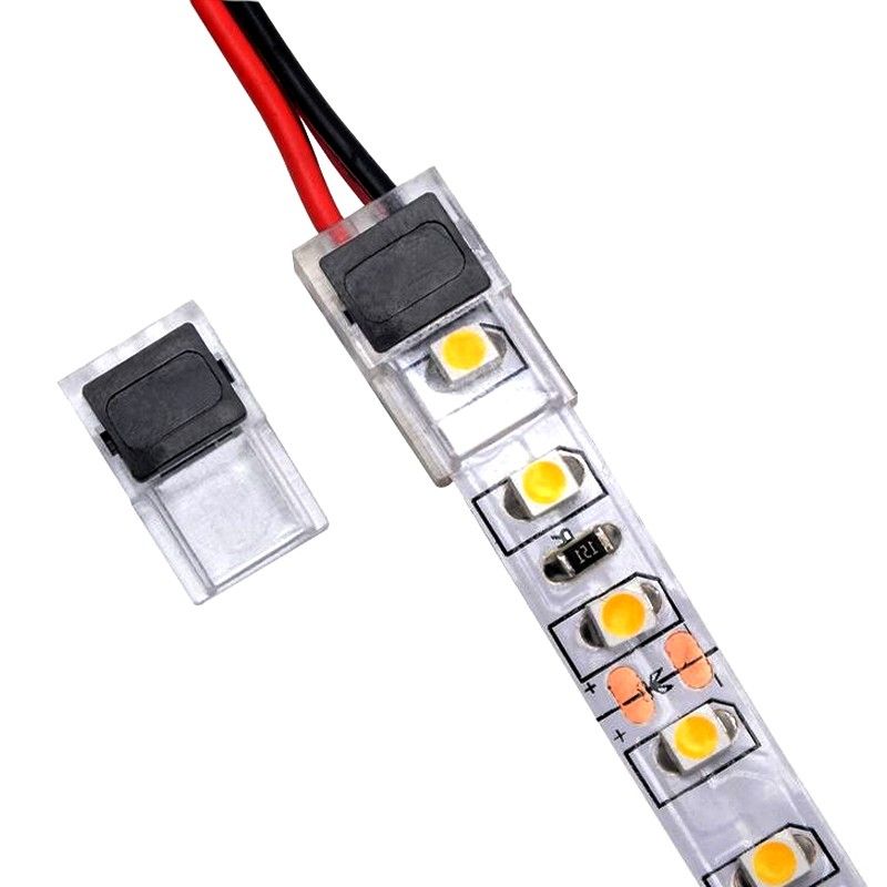 Connecteur rapide ruban LED mono 10mm vers fil électrique QuickLED