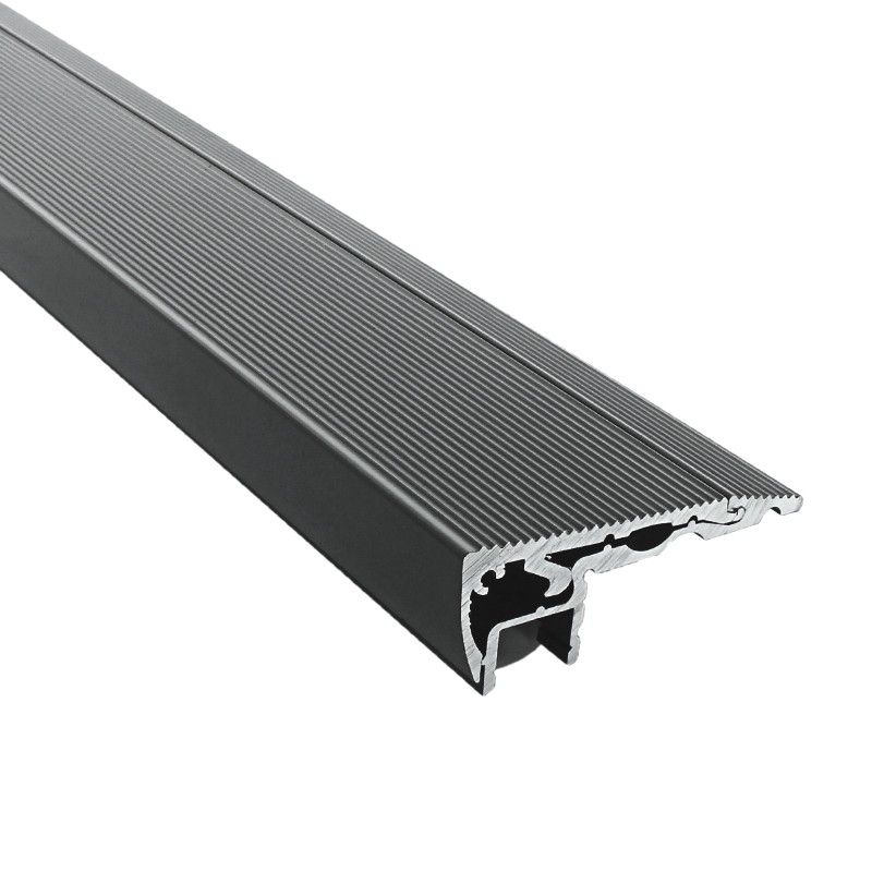 Profilé aluminium escalier Ruban LED 2m