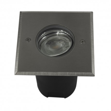 Spot LED d'extérieur encastrable carré orientable source GU10 - ®