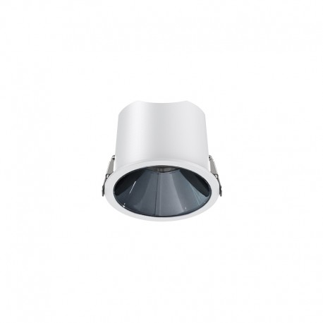 Spot LED encastré rond blanc réflecteur canon de fusil 7W - Miror