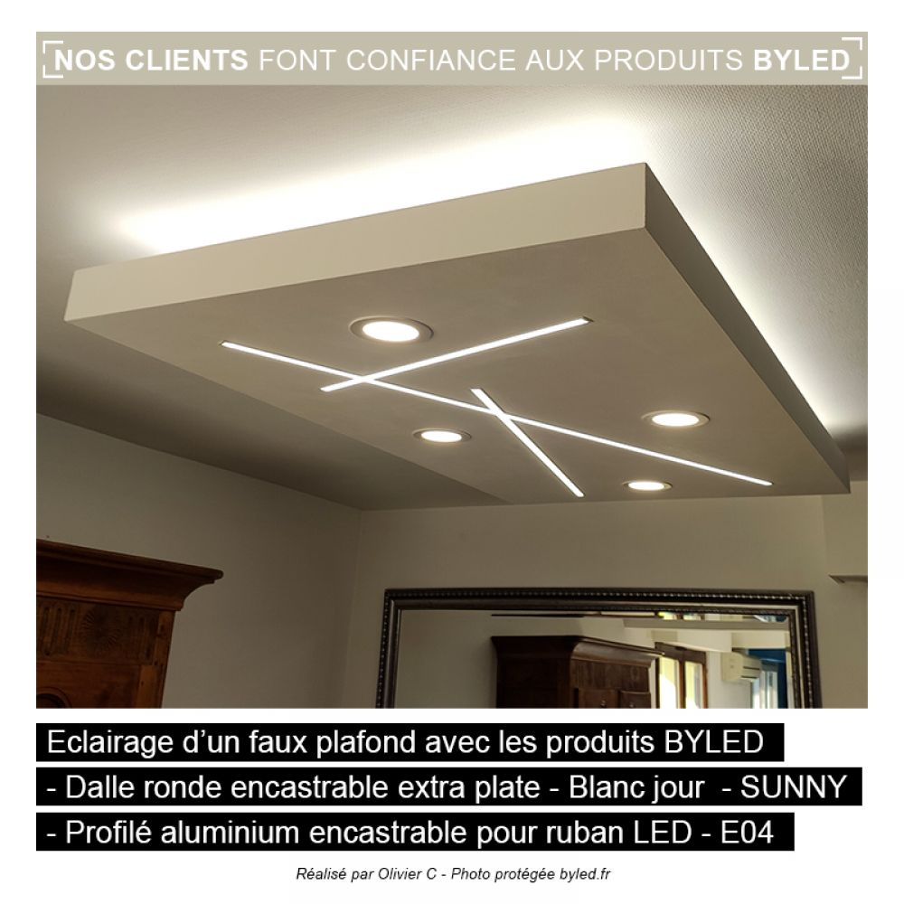 Comment installer un bandeau LED encastrable au plafond ?