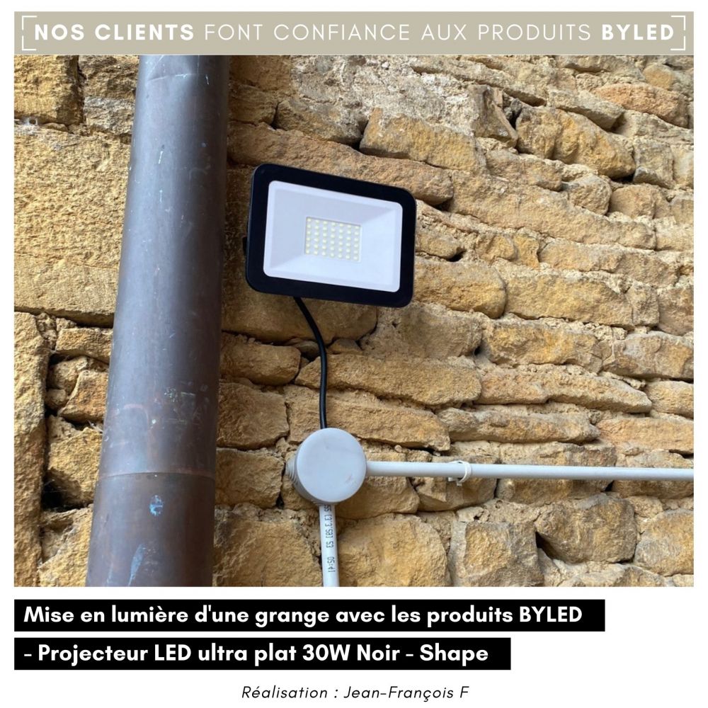 Projecteur d'extérieur à LED ultra puissante sans connecteur secteur - 30 W  - Blanc chaud