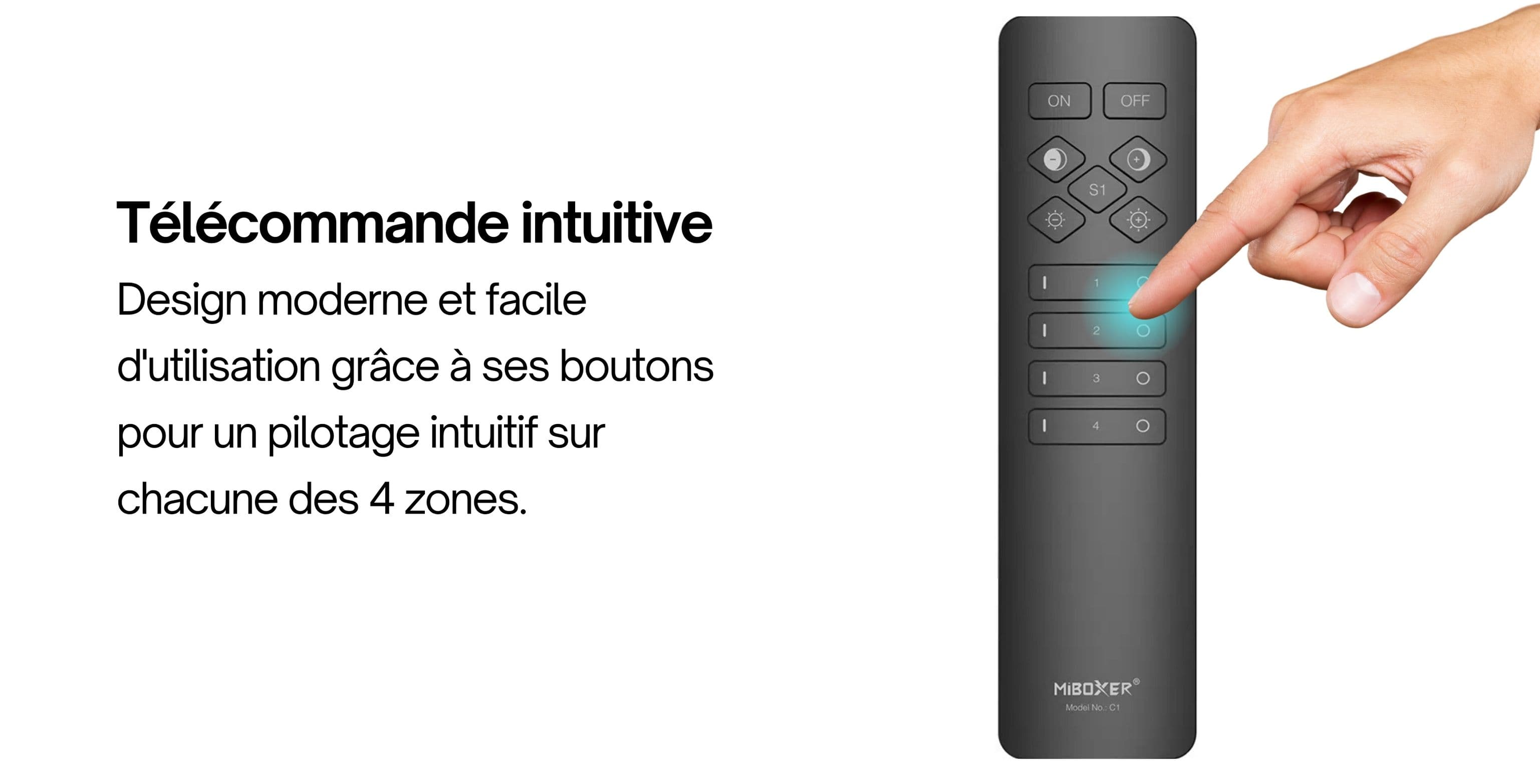 télécommande miboxer c1 infographie