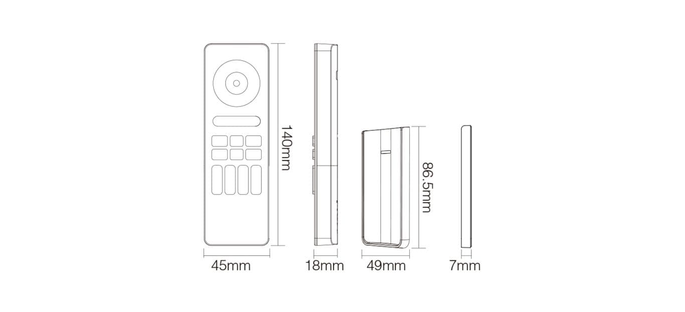 télécommande miboxer c5 infographie