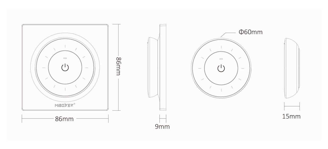 télécommande miboxer k3 infographie