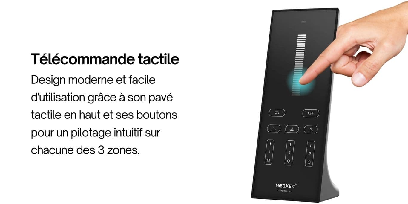 télécommande miboxer y1 infographie